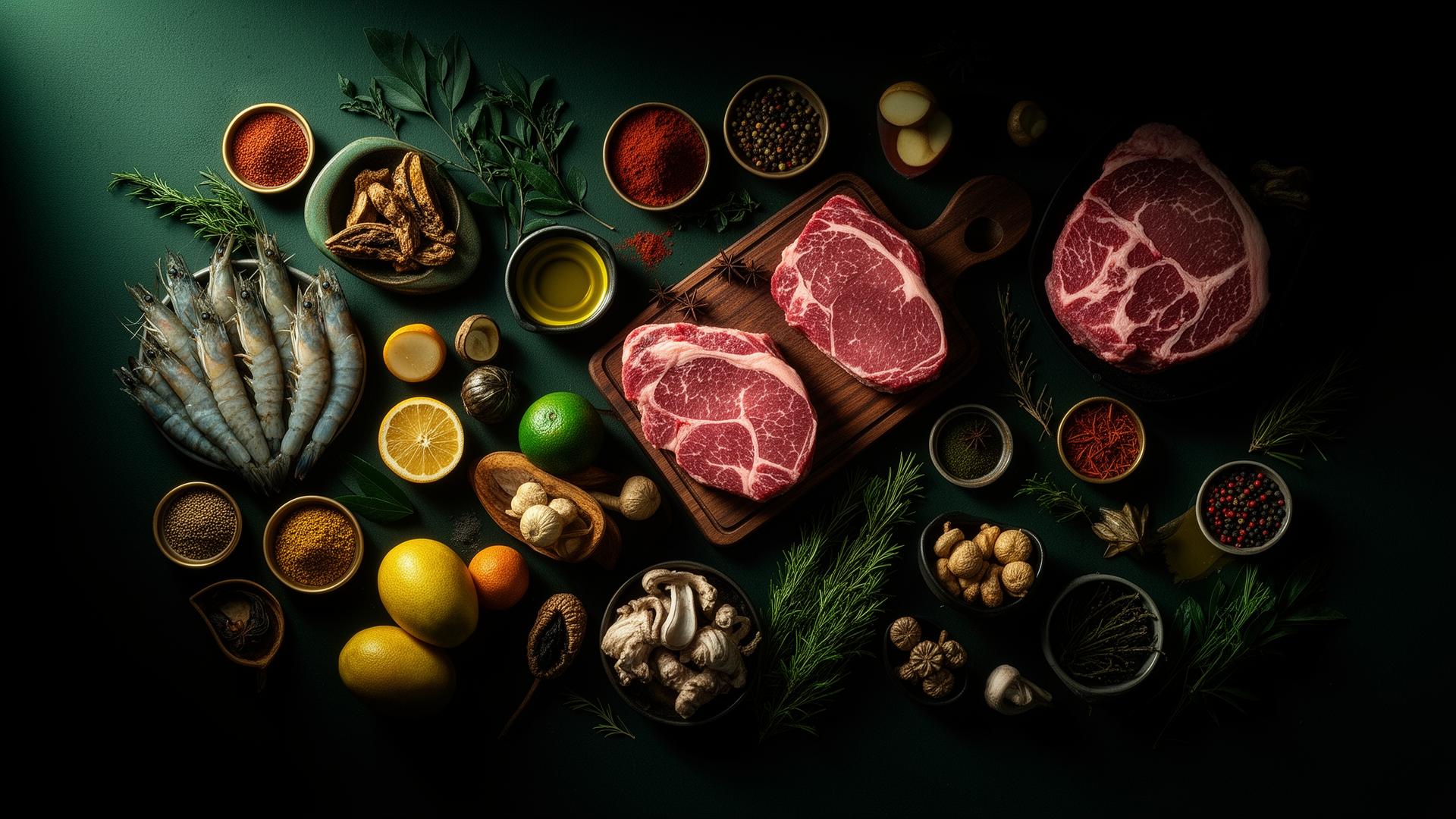Premium gourmet ingredients